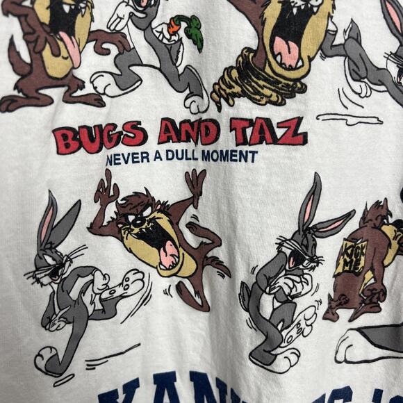 Vintage New York Yankees Looney Tunes T-shirt XL Made in USA Single Stitch 90s - Picture 3 of 8